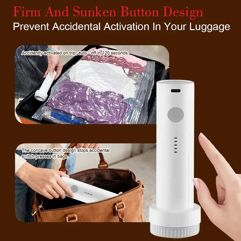 2026 Upgraded Cordless Travel Vacuum Storage Bag Set with Rechargeable Air Pump – 15 Pack Waterproof Compression Bags for Suitcases
